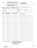 Form 04441 - Additional Absences Form