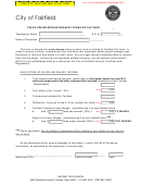 City Of Fairfield Application For Sign Permit Form