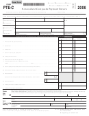 Fillable Form Pte-C - Nonresident Composite Payment Return - 2006 Printable pdf