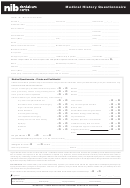 Medical History Questionnaire Form - Dental Care Centre Printable pdf
