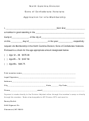 Application For Life Membership Form - Sons Of Confederate Veterans - North Carolina Division