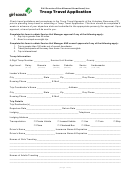 Troop Travel Application Form - Girl Scouts Of The Missouri Heartland