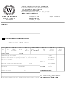 Gross Receipts Tax Form - City Of Wilder, Kentucky