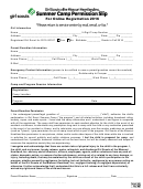 Summer Camp Permission Slip Form - Girl Scouts Of The Missouri Heartland - 2016