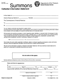 Form 6637 - Collection Information Statement - Department Of The Treasury