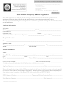 State Of Maine Temporary Officiate Application Form - Maine Department Of Health And Human Services