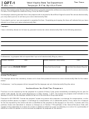 Form Opt-1 - Taxpayer E-file Opt Out - 2014