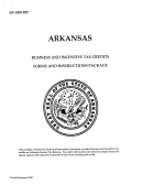 Form Ar-1005-bip - Business And Incentive Tax Credits
