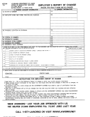 Employer's Report Of Change Form - Louisiana Department Of Labour