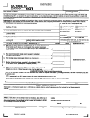 Form Pa-1000 Rc - Rent Certificate And Rental Occupancy Affidavit Form (2001) - Pa Department Of Revenue