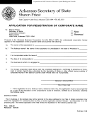 Form F-05 - Application For Registration Of Corporate Name