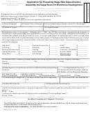 Form Erd-5719 - Application For Prevailing Wage Rate Determination Issued By The Department Of Workforce Development