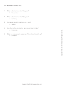 The New Year Answer Key Worksheet