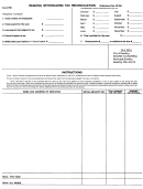 Form Rw - Reading Withholding Income Tax Reconciliation - City Of Reading Income Tax Bureau