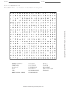 New Year Celebration Word Search Puzzle Template