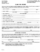 Clam For Refund Form - City Of Pickerington Income Tax Division