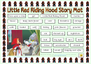 Little Red Riding Hood Story Mat Template