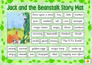 Jack And A Beanstalk Story Mat Template