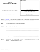 Form Mllp-11r - Certificate Of Renunciation