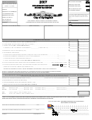 Form Nre - Non-resident Employee Income Tax Return - 2007