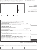Form Tt-105 - Wisconsin Distributor's Tobacco Products Tax Return - Out-of-state Permittees