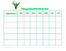 Things I Need To Work On Behaviour Chart - Green Lantern