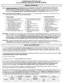 Form Ir - Instructions For Filing 2000 City Of Fairfield Individual Returns