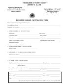 Business Change - Notification Form