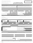 Form 523 - Application For Tax Certificate