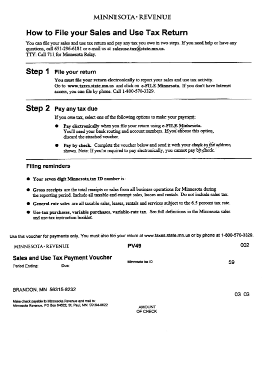 How To File Your Sales And Use Tax Return Sheet Printable pdf