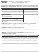 Form 285-sbi - Disclosure Authorization Form - Small Business Investments Credit