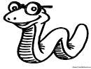 Coloring Sheet - Cute Snake
