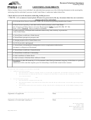 Licensing Eligibility Forms - City Of Mesa, Arizona - 2012