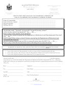 Application For Sale/use Tax Exemption Certificate For An Incorporated Nonprofit Nursery School Form
