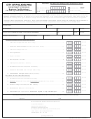 Business Tax Return For Use By Trade Show Vendors Form - City Of Philadelphia Department Of Revenue - 2007