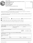 Fillable Certificate Of Authority Foreign Business, Non Profit, Or Cooperative Corporation - State Of Alaska Printable pdf