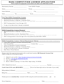 Nasa Competition License Application Form