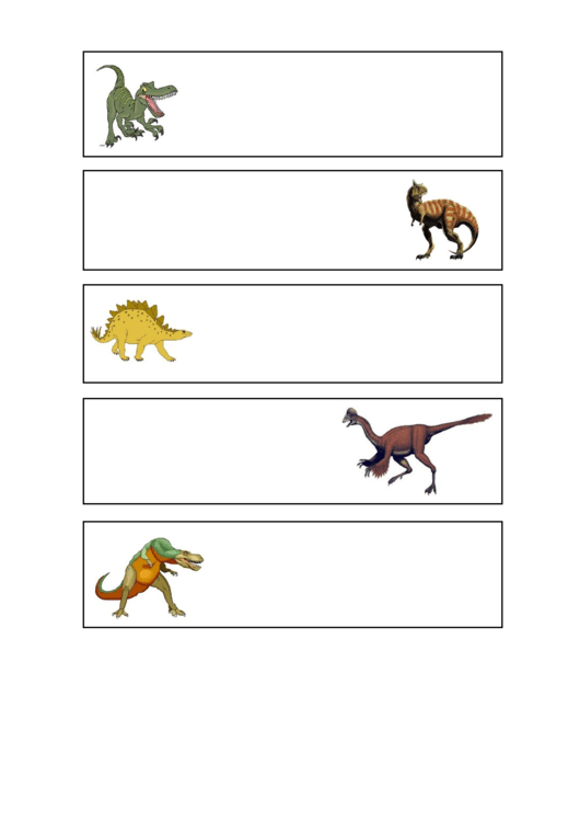 Fillable Behavior Template - Dinosaurs Printable pdf