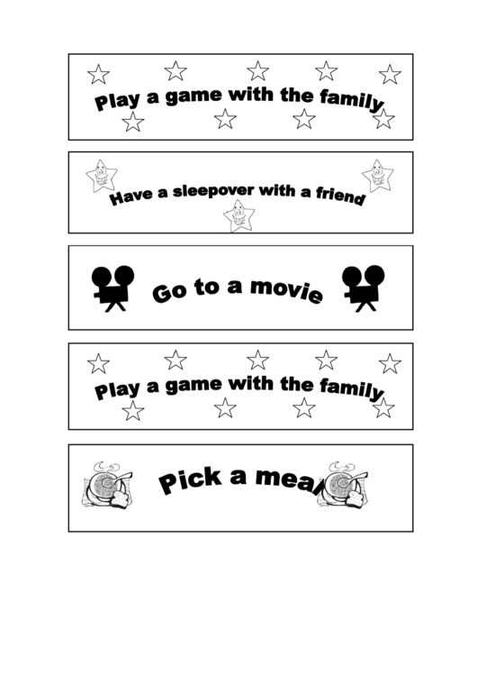 Behavior Template - Play Game With The Family Printable pdf
