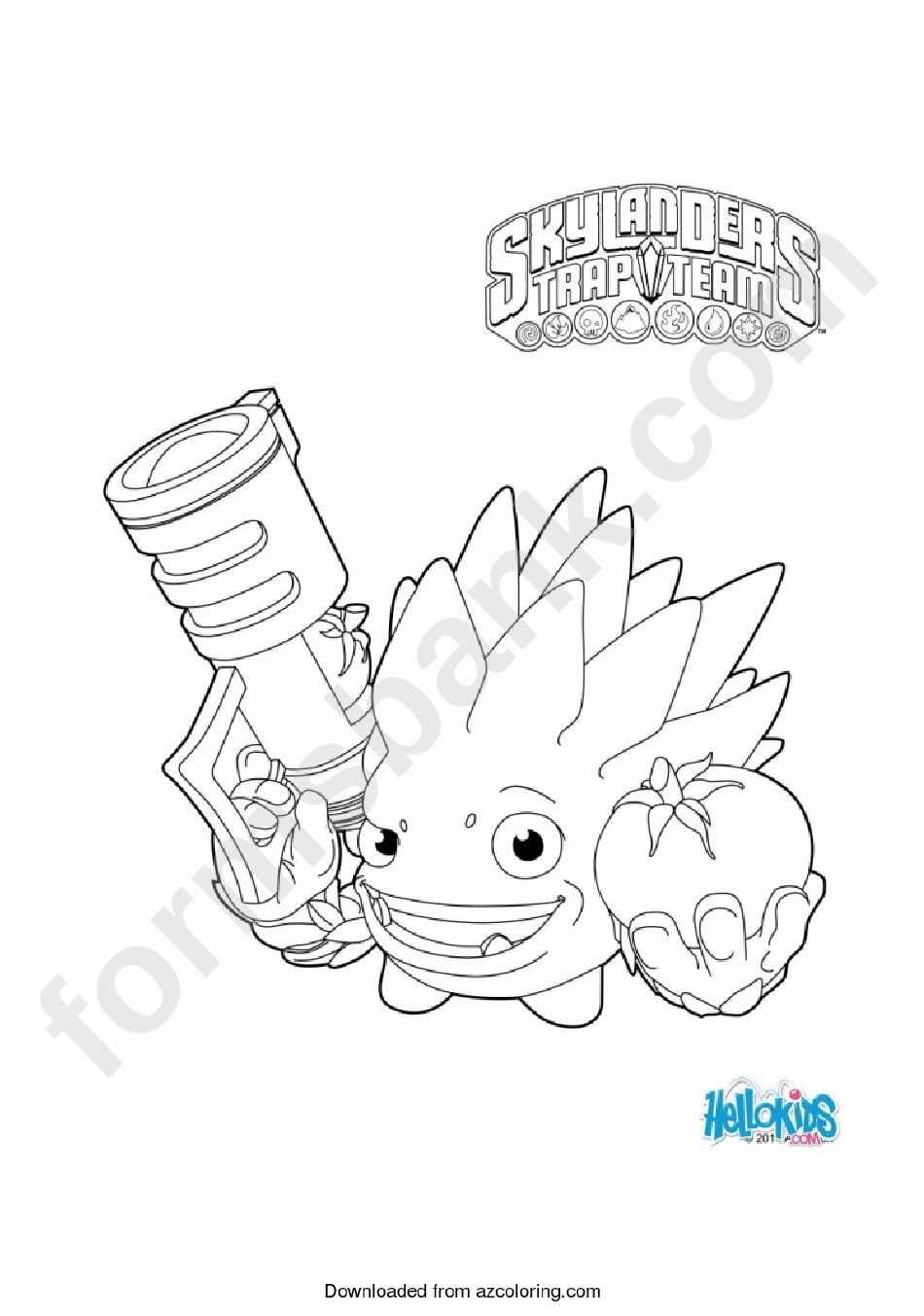 Skylander Coloring Sheet