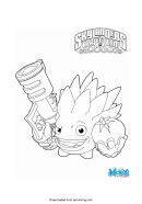 Spyro Skylanders Academy Coloring Sheet Printable Pdf Download