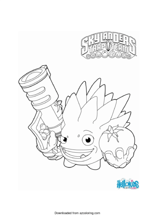 Skylander Coloring Sheet Printable pdf