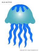 Blue Jellyfish Template