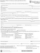 Form 68-0092 - Declaration Of Power Of Attorney Or Authorized Representative