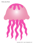 Pink Jellyfish Template