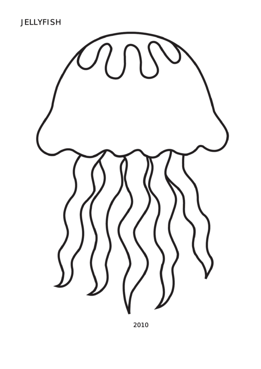 Jellyfish Template Printable pdf
