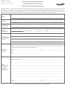 Form 62a023-r - Application For Exemption From Property Taxation 2007
