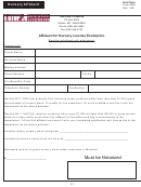 Form Afnl - Affidavit For Nursery License Exemption January 2006