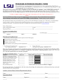 Program Extension Request Form - Louisiana State University