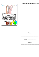 Invitation Template - Anything But Clothes Party